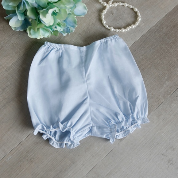 Smocked Dress Blue size 6 Months Embroidery Feltman Brothers NWT SPRING - Picture 4 of 5